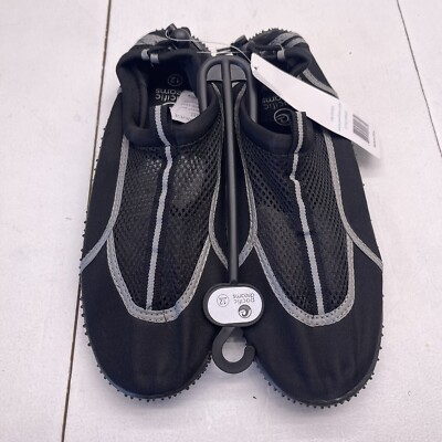 Pacific Dreams Black & Gray Unisex Adults Water Shoes Size 12