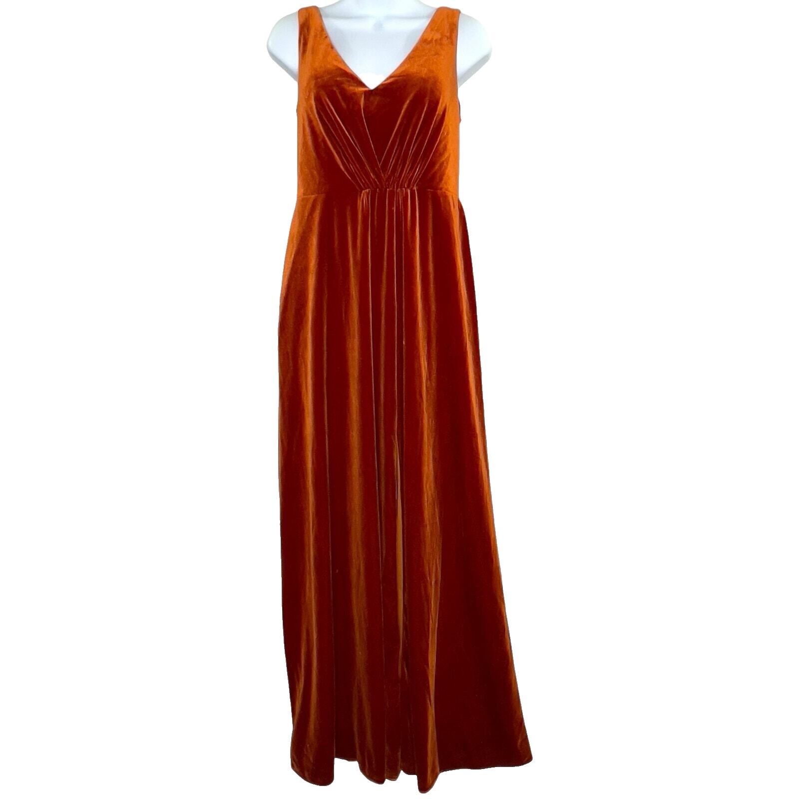 chinese dress ladies Classy Burnt Orange Velvet Long Evening Dress,Pageant Dress Y991 –  Simplepromdress