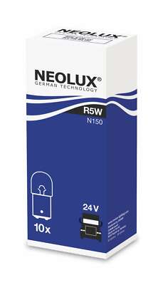 10 x R5W lamps 24V 5W BA15D standard N150 NEOLUX 5 Watt 24 Volt lamp bulb