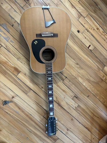 1970 Aria 6814 12-string w/hard case guitar Good Condition Missing Strings