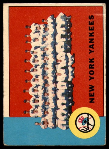 1963 Topps #247 Yankees Team Very Good Yankees ID:149599