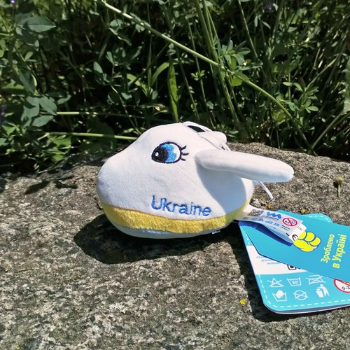Aereo An-225 Mriya - peluche Antonov Mriya, souvenir giocattolo morbido dall'Ucraina - Foto 2 di 14