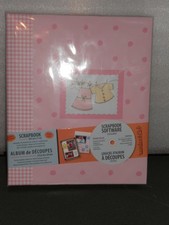 C.R. GIBSON BABY GIRL PHOTO SCRAPBOOK ALBUM WITH SCRAPBOOK SOFTWARE NEW
