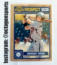 2011 PANINI CONTENDERS 1ST DAY GOLD PROOF BRANDON NIMMO RC!! 2/10!! ONLY 10!!