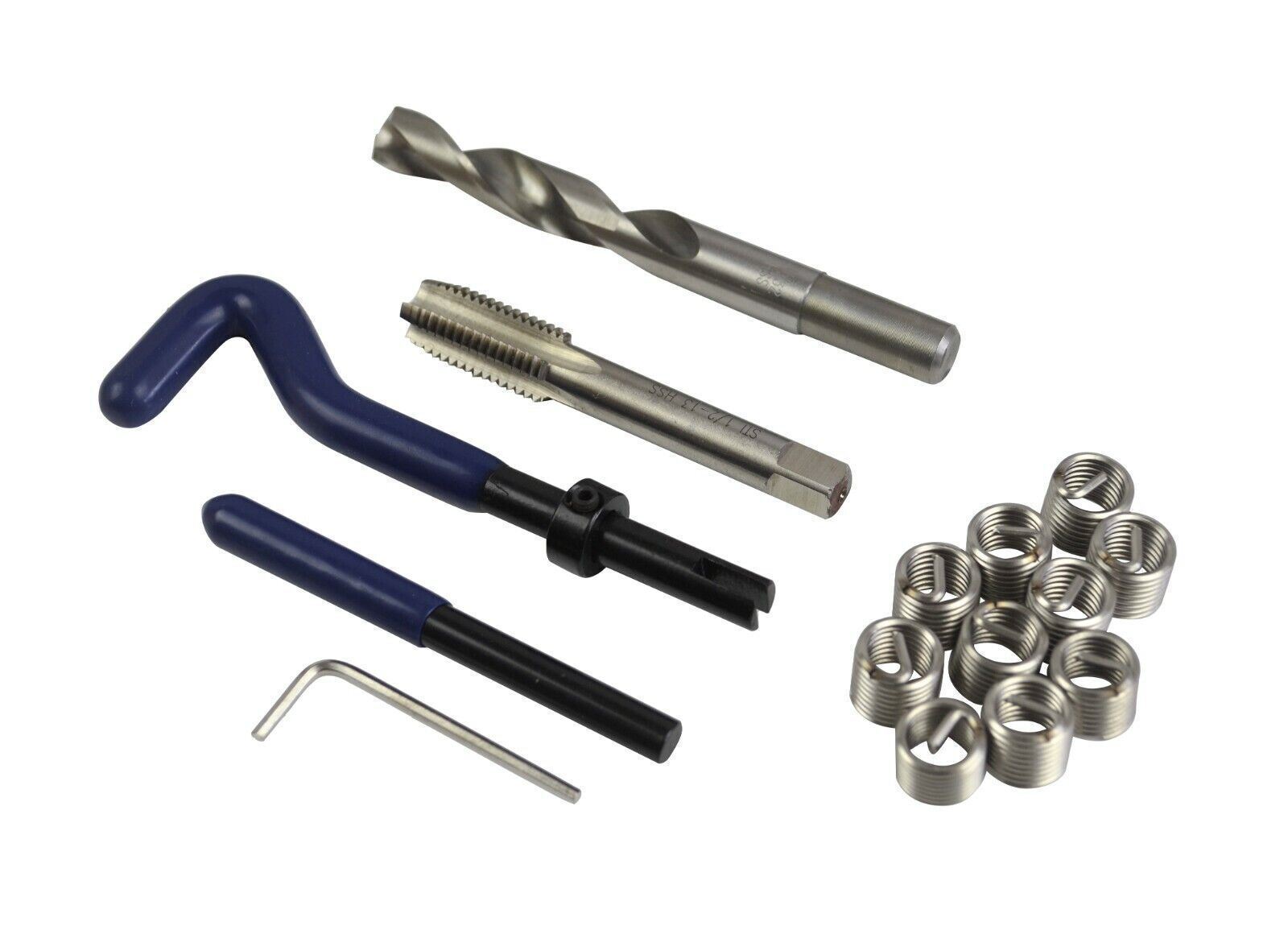 Thread Repair1/2" 13 UNC Helicoil Kit Imperial with Stainless Steel Coil eBay