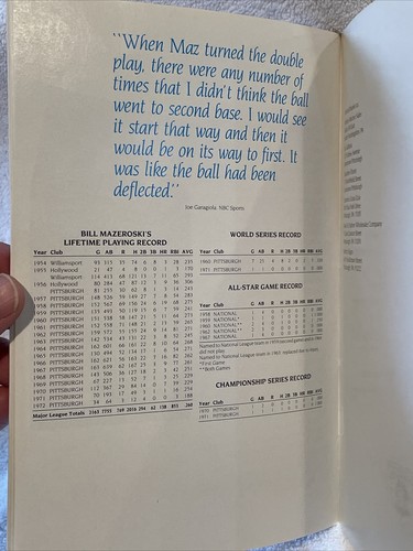 RARE 8-7-1987 Bill Mazeroski AUTOGRAPHED # Retirement Program Pittsburgh Pirates - Picture 6 of 7
