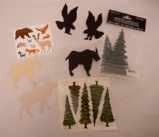 Huge Lot of OUTDOOR NATURE Theme Scrapbooking Stickers DieCuts Cards Crafts