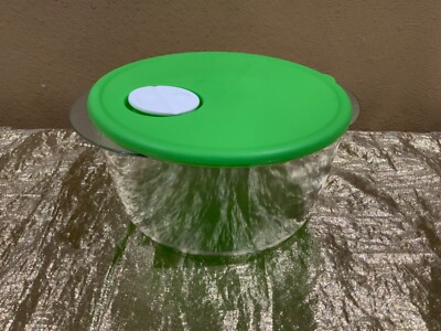 New Tupperware Medium Rock N Serve Microwaveable Container 2L Bright Green Color