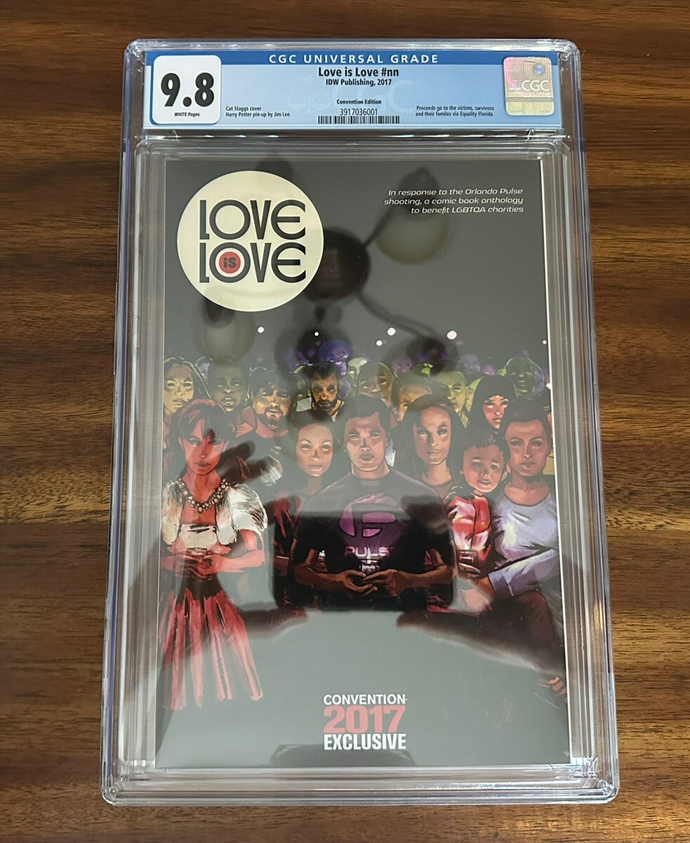 Love is Love #1 - Variante Convención - 1er Harry Potter en cómics - CGC 9.8