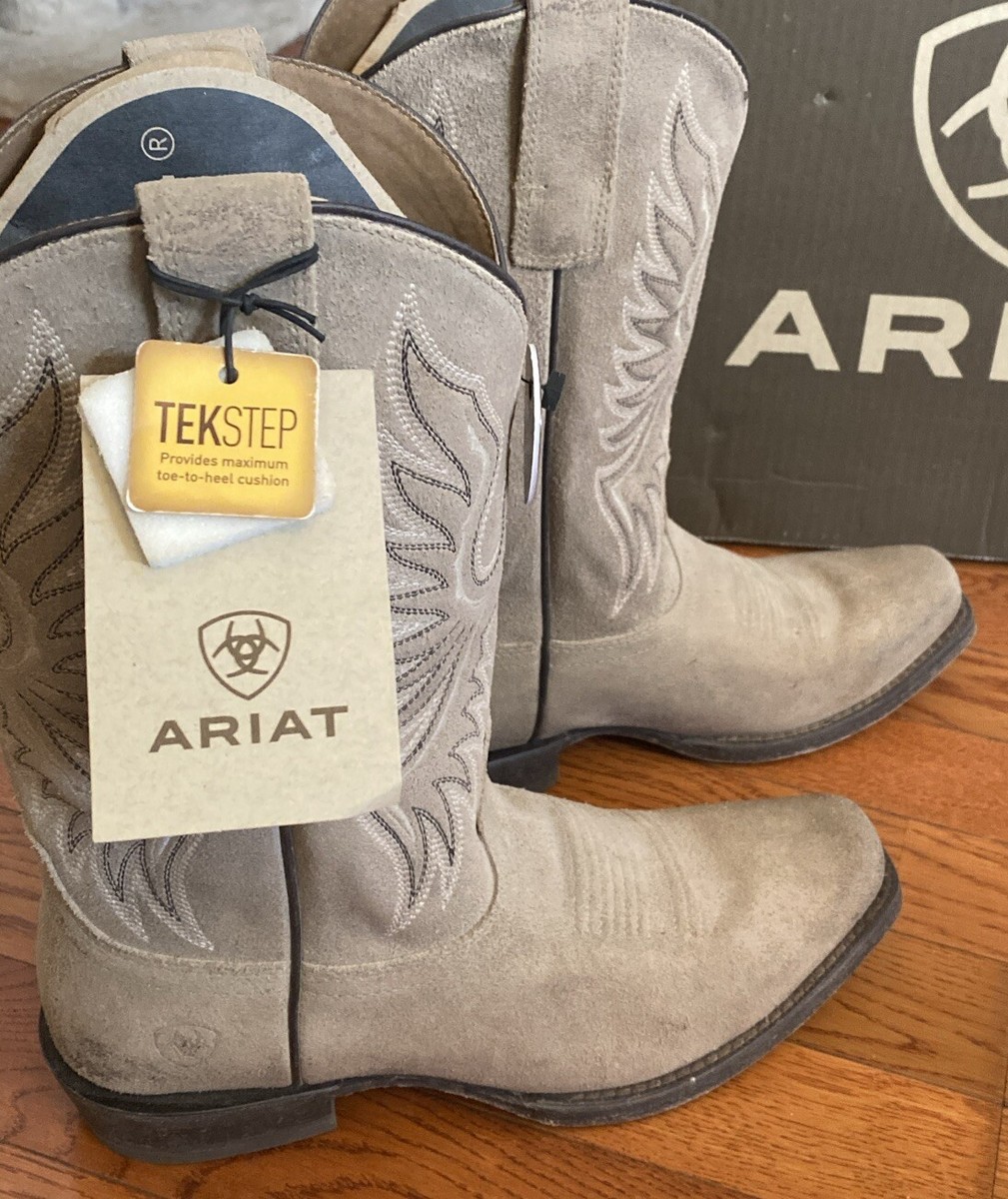 Ariat: CIRCUIT HIGH STEPPER WESTERN BOOT 11/BURNED GREY SUEDE/D/MEDIUM Ariat® Men main image 4