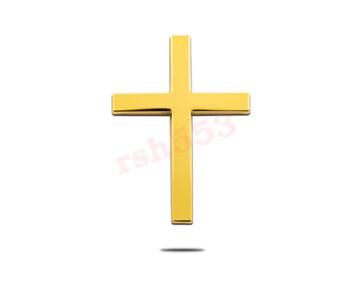 AU 2PCS Automotive Metal Adhesive 3D Stereoscopic Cross Personalized Labeling - Picture 15 of 15