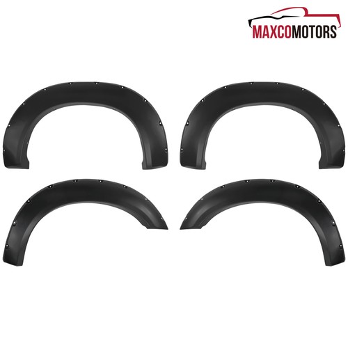Fender Flares Fits 2011-2016 Ford F250 F350 SuperDuty Offroad Black Pocket 4Pcs
