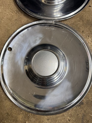 Vintage 1956-1957 LINCOLN PREMIERE HUBCAPS Set Of 4 - Picture 3 of 16