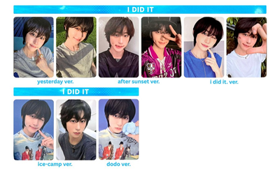 IDID - I did it. Album Official book/ ice camp/dodo PHOTOCARD KPOP