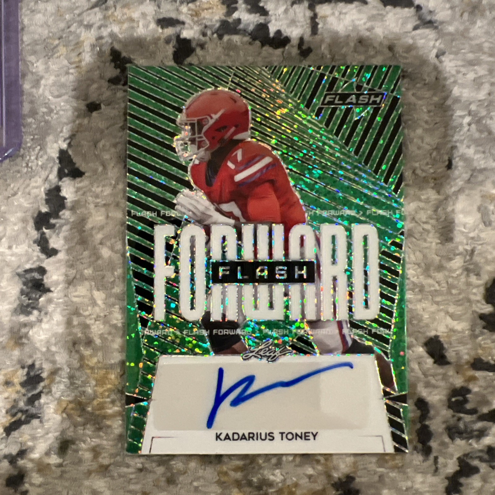 Kadarius Toney Leaf Flash Forward Autographs #FFKT2 Green