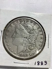 1883 XF to AU Morgan silver Dollar. Breaking high-end set. Lovely