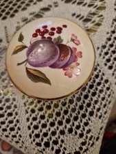 Royal Worcester Palissy Trinket Dish Fruite Fruit Design