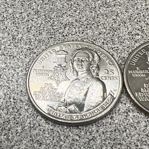 2 X 2024 D Dr Mary Edwards Walker “IN COD WE TRUST" Washington Quarter - Picture 7 of 10