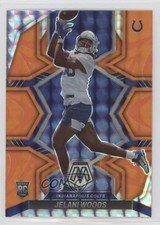 2022 Panini Mosaic Rookies Reactive Orange Mosaic Prizm Jelani Woods #358 1s8