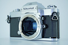 Nikon Nikkormat EL SLR 35mm Film Camera Silver Body 5600337 MINT From JAPAN
