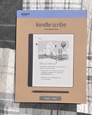 Amazon Kindle Scribe 64GB Tungsten with Premium Pen (Latest Gen) + Case Bundle 