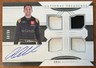 2024 National Treasures Racing Aric Almirola Quad Gear On Card Auto #d 48/49