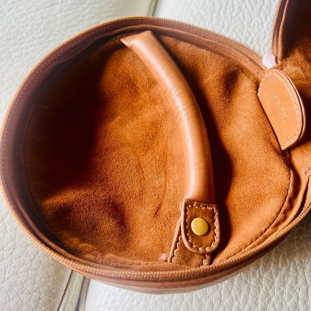 Auth Gucci Mini Vanity Case Leather Brown Cosmetic Pouch Bag Rare Vintage thumbnail 15