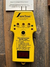 SureTest ST-1D Digital Branch Circuit Analyzer w/ Leather Case Manual & Adapter