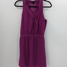 BANANA REPUBLIC FACTORY Dress Womens 6P Pink Sleeveless Tie Neck