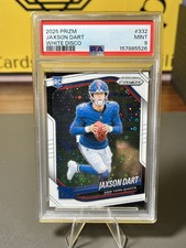 2025 Panini Prizm - Rookies Jaxson Dart #332 White Disco Prizm (RC)