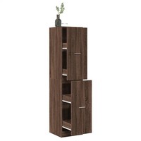 Apothekerschrank Eichen-Optik 40X41X174,5 Cm Holzwerkstoff