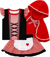 Toddler Infant Girl Little Red Riding Hood Costume Dress W Cloak Halloween 2T