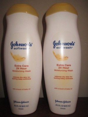 2x Johnson's Johnsons Softwash 24 Hour Moisturizing Wash 20.3 fl oz DISCONTINUED