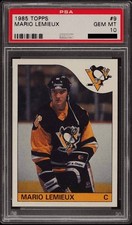 1985 Topps Mario Lemieux Rookie Card PSA 10...pics by request Cert 23157626