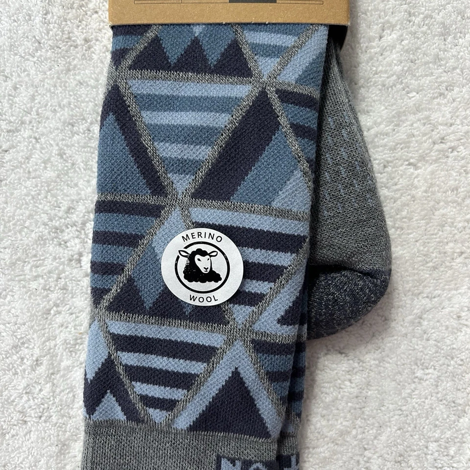 Burton Men's Performance Midweight Socks Dark Slate Heather Blue Wool Large NWT - Image 2 of 4