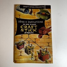 Vintage Relaxation Publication Book No. 1103 Craft Stick Projects Copyright 1963