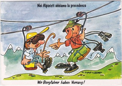 WE MOUNTAINEERS TAKE PRECEDENCE - TRAVELLED -