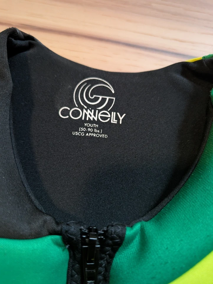 Chaleco de Neopreno Juvenil, 50-90Lbs Rasta Jamaica Colores Bob Marley Esquí Wakeboard Barco Foto 3 de 4