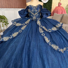 Navy Blue Quinceanera Dresses Party Sweet 15 Vestidos De XV A os Ball Gowns