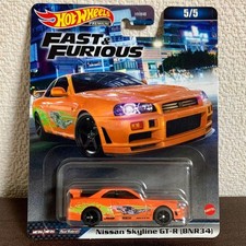 Hot Wheels Nissan Skyline GT-R BNR34 Fast & Furious #99a745