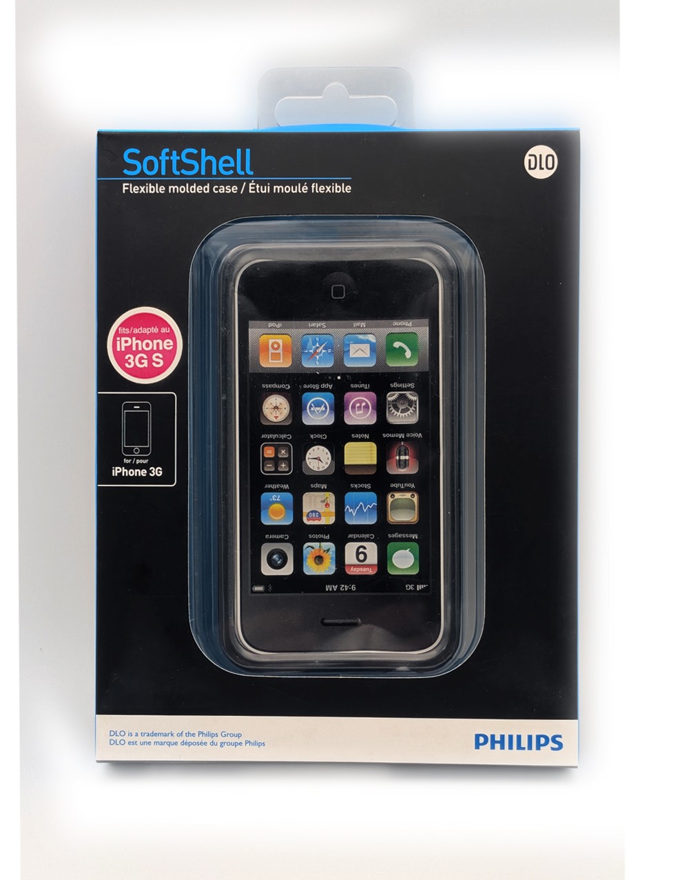 Philips Softshell case for iPhone 3G and 3GS - Grey