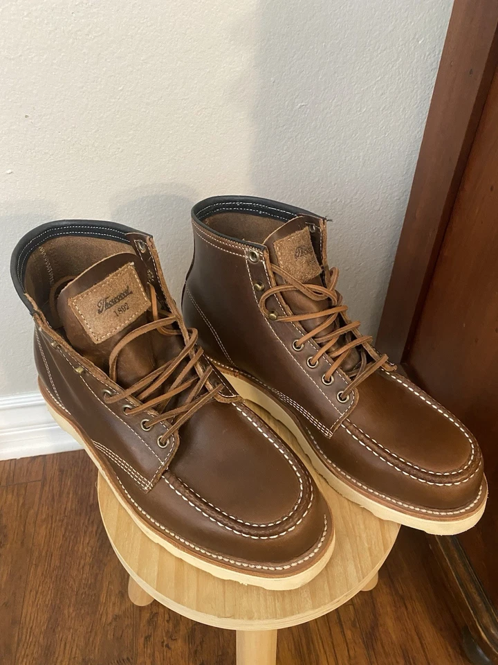 Botas masculinas Thorogood American Heritage 6" Moc Toe, marrom, tamanho 10 1/2 D - Imagem 3 de 4