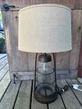 Franklin Iron Works Rustic Farmhouse Lamp 31”