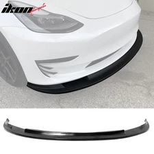 Fits 17-23 Tesla Model 3 MDA Style PU Front Bumper Lip Under Spoiler Unpainted