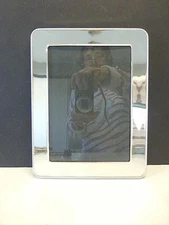 Siena Silver Plate Flat Bead Round Corner Picture Photo Frame Holds 5"x7" Pic