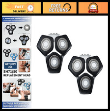 2 Packs Replacement Heads SH71/50 for Electric Razors, Easy-Install Shaver Blade