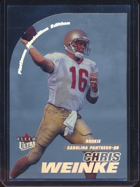 Chris Weinke 2001 Fleer Ultra 251P Platinum Medallion RC Rookie 16/25 Trikot #