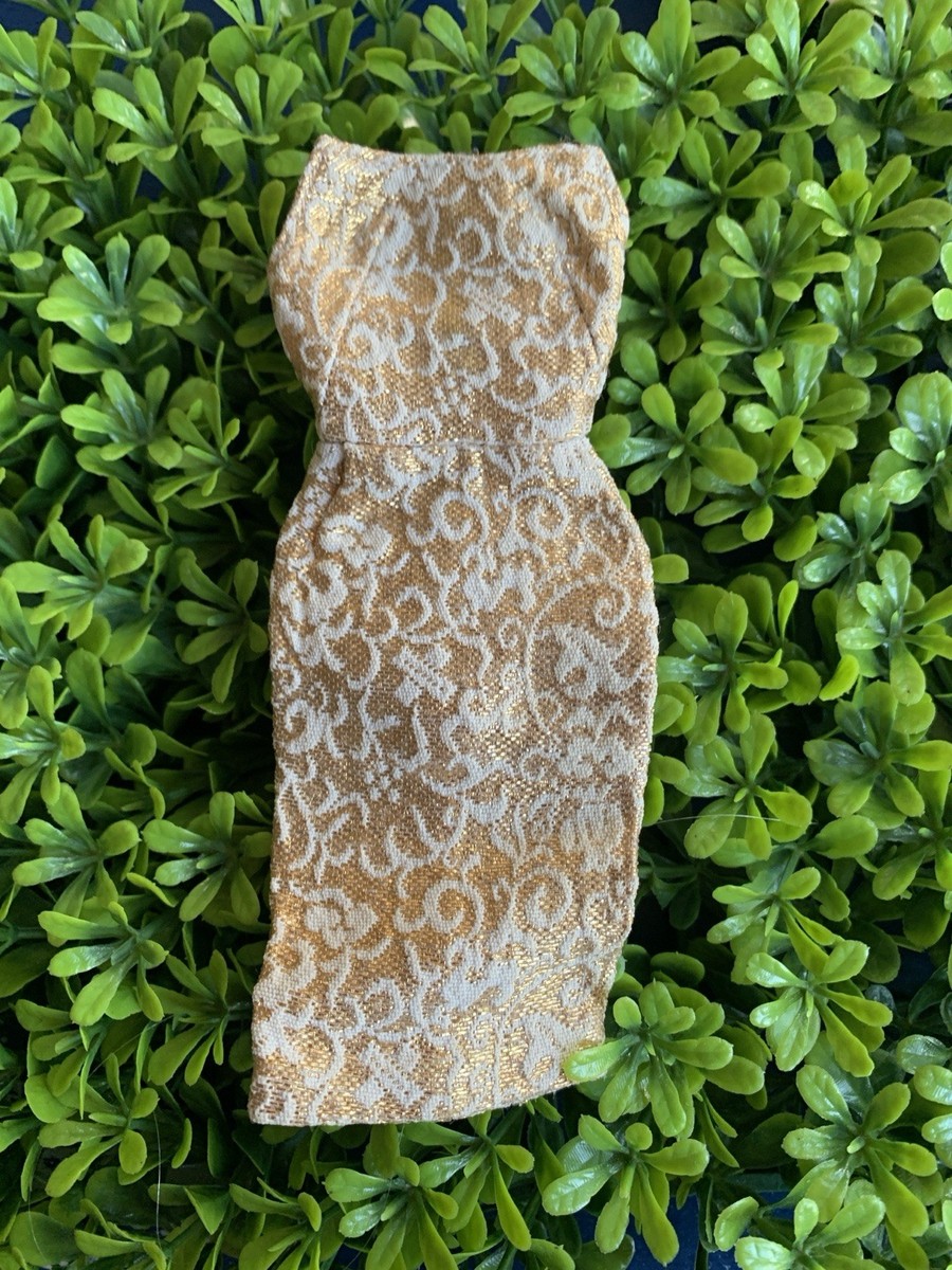 Vintage Barbie 1960s #961 Evening Splendor Brocade Sheath Dress