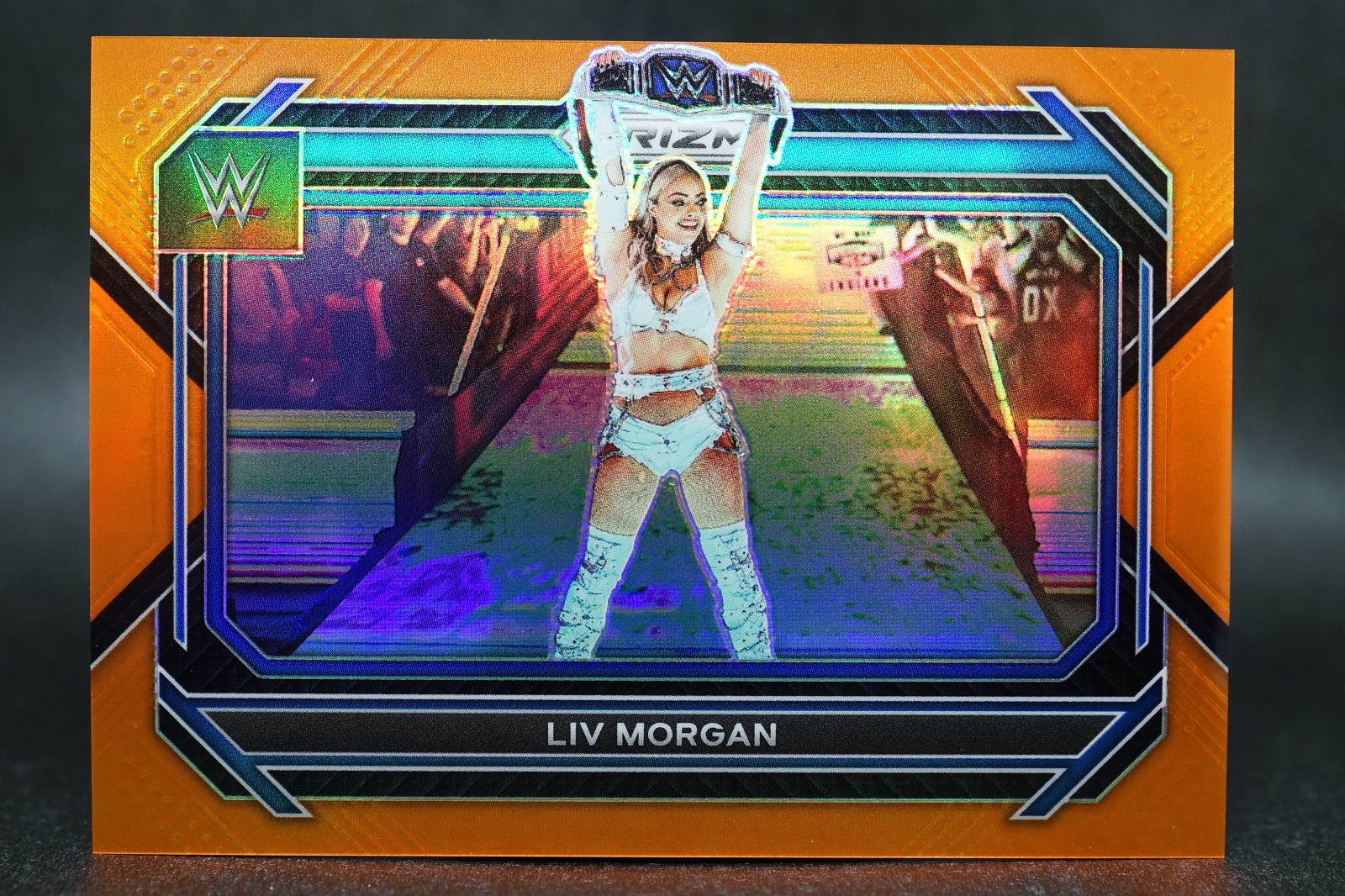 2023 WWE Panini Prizm Liv Morgan #15 Orange Parallel 64/99 WATCH ME - RARE