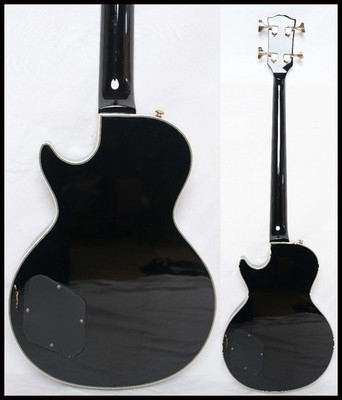 Grass Roots by ESP G-LB-52CC BLACK 2012 Les Paul Custom Bass Ship